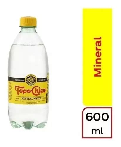 6 Pack Agua Mineral Topo Chico Botella De 600 Ml