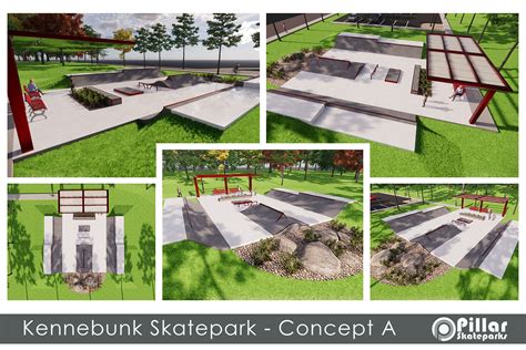 Skatepark Improvement Project Design Concepts Kennebunk Me