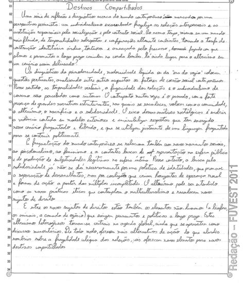 Temas Para Redação Fuvest