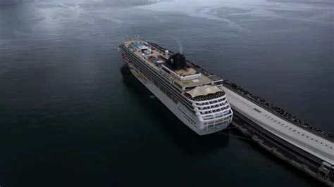 Huge Ferry Ship Of Porto Santo Line In F Stock Video Pond5