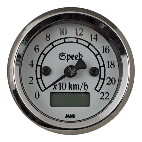 MMB 48mm Ultra Mini Electronic Speedo Classic Chrome Downtown