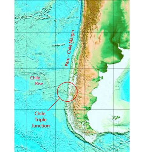 Peru Chile Trench Map