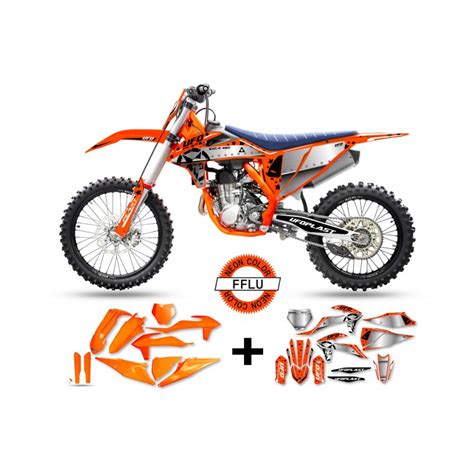 Kit De Plasticos Adhesivos Ufo Stardust Ktm Exc 250 2019 2022 Color