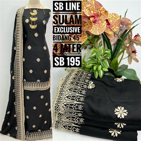 KAIN PASANG SONGKET SULAM BIKU EXCLUSIVE TERKINI DI PASARAN Shopee