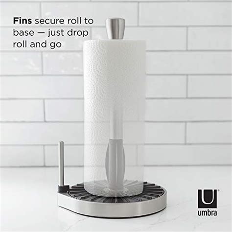 Umbra Spin Click N Tear Paper Towel Holder Stand For Countertop One