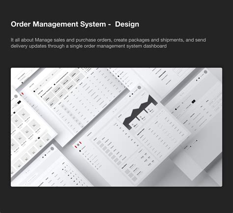 order management system ui design  behance