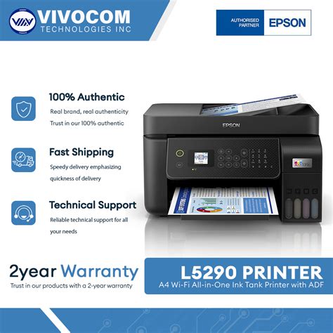 Epson Ecotank L5290 A4 Wi Fi All In One Ink Tank Printer With Adf The Reliable All In One