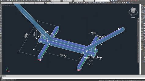 Каркас под гамак из бруса 100х100 - YouTube