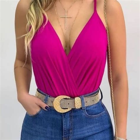 Body Feminino Bruna Bojo Bodi Blusinha Moda Suplex Shopee Brasil