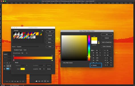 How To Create A Sunset Effect In Photoshop Trickyphotoshop