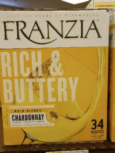 Franzia Rich Buttery Chardonnay Vivino US