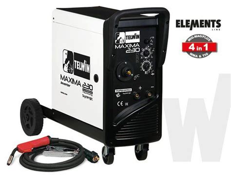 Máquina Soldar Telwin Máxima Synergic 230 MIG TIG FLUX MMA