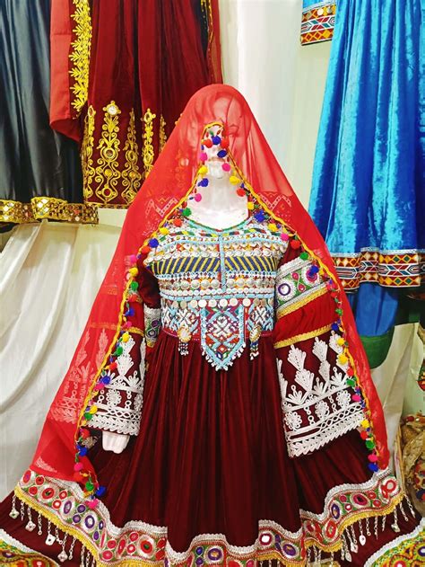 Afghan Kuchi Traditional Handmade 3 Piece Wedding Dress Etsy Afghan