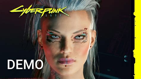 🟠🟠 Demo 🟠🟠🌌cyberpunk 2077 Female Character Creation Youtube