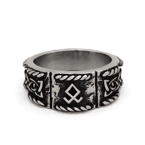 Bague Viking Mystique Runes Anciennes En Livraison Gratuite