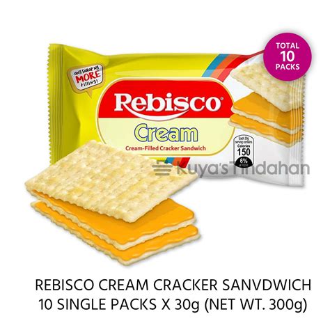rebisco cracker sandwich cream     packs