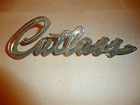 1968 1969 Cutlass Front Fender Script Emblem 399503 EBay