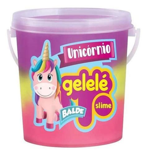 Gelel Massinha Slime Kit Balde Unic Rnio Cores G Cada Para