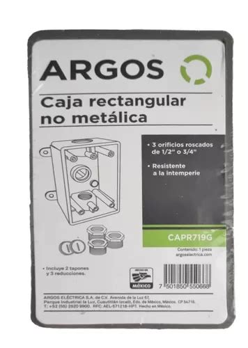 Caja Rectangular No Metálica 1 2 3 4 3 Orificios 3 Pack Fs Meses sin