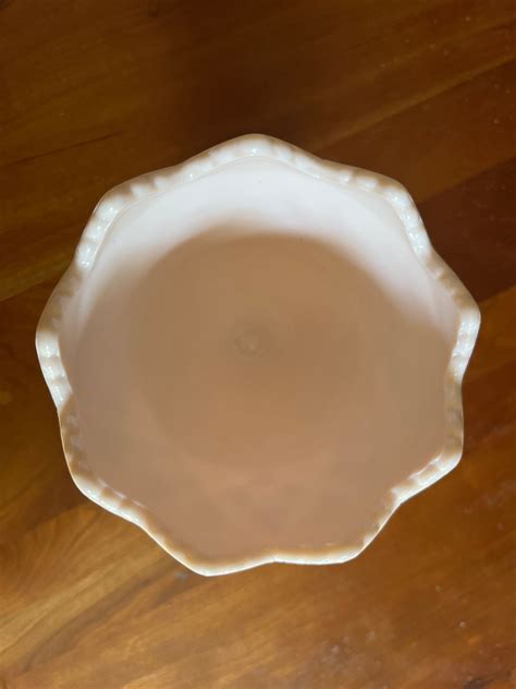 Napco Pink Milk Glass Vase Circa 1950 Etsy