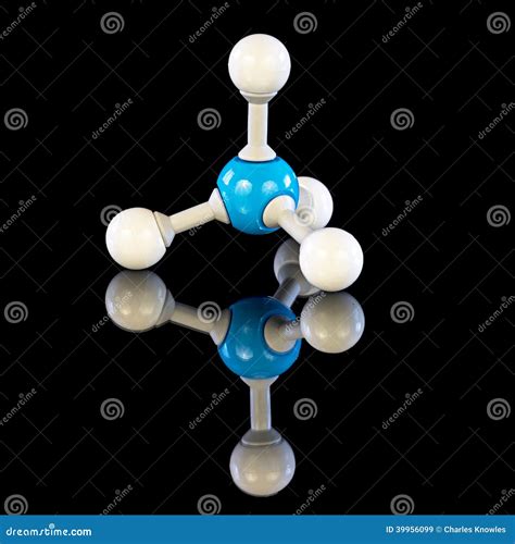 Ammonium Molecular Structure Isolated On White Stock Photo ...