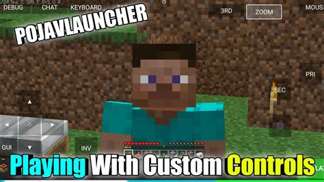 Playing With Custom Controls In Pojavlauncher🔥 Hindi Youtube