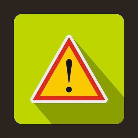 Premium Vector Hazard Warning Attention Sign With Exclamation Mark