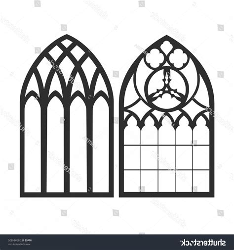 Gothic Window Vector At Collection Of Gothic Window