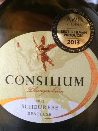 Consilium Scheurebe Spätlese Vivino US