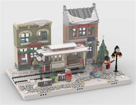 LEGO MOC Winter Village Display For Set 10308 Holiday Main Street By