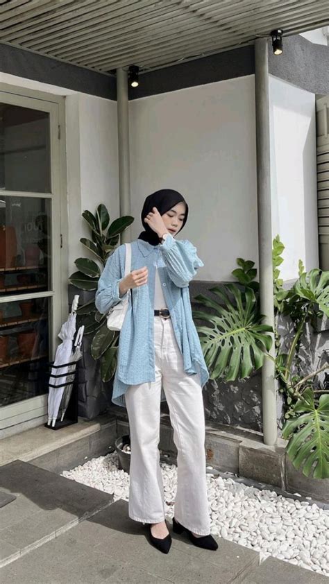 Pin By RiCaaa0 On Pin Buatan Anda Hijab Casual Kulot Pants Outfit