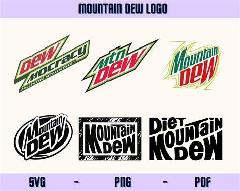 Mt Dew Logo Vector Svgpngpdf Digital Files for Cricut - Etsy