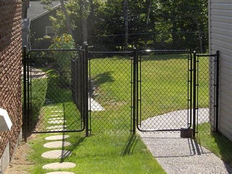 Hoover Fence Residential Chain Link Fence Double Swing Gate