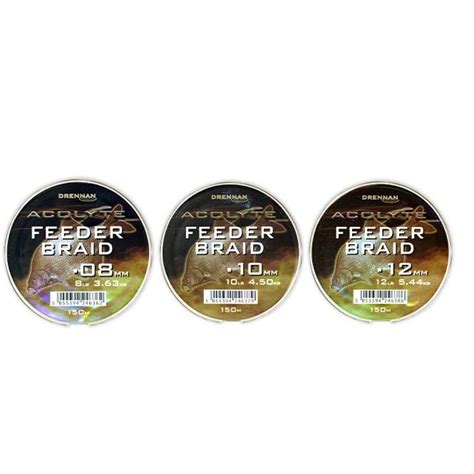 Леска плетеная DRENNAN ACOLYTE Feeder Braid 150m для фидера купить с ...