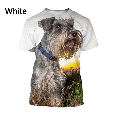 Camiseta Con Estampado D De Schnauzer Para Hombre Y Mujer Camisa