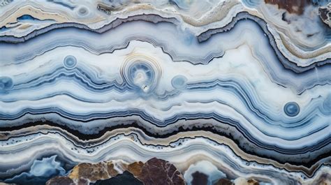 Premium Ai Image Blue Lace Agate Texture Background