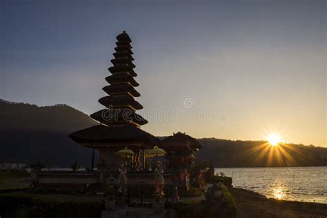 Pura Ulun Danu Bratan Water Temple at Sunrise Bali ,Indonesia Stock ...