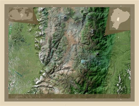 Chimborazo Ecuador High Res Satellite Major Cities Stock Photo