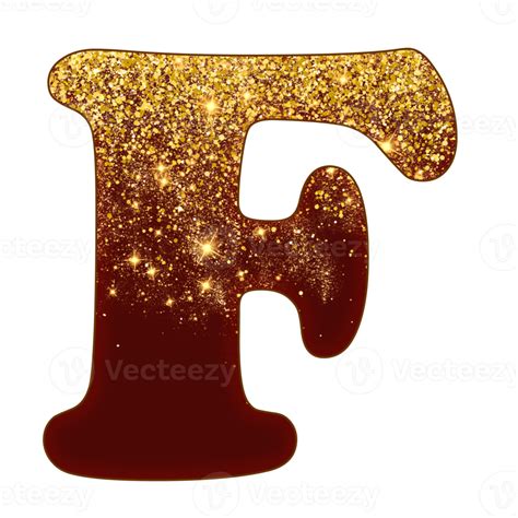 Half Gold Glitter Alphabet 16691975 PNG