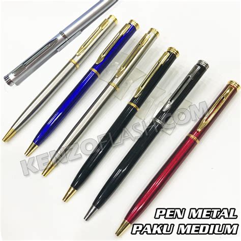 Pen Metal Paku Medium PM780 Grafir Custom Logo Nama Harga Terbaru