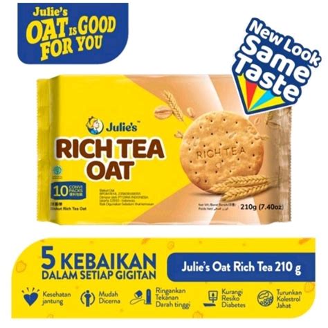 Jual Biskuit Julies Oat Rich Tea Oat Biskuit Gandum Gr Shopee