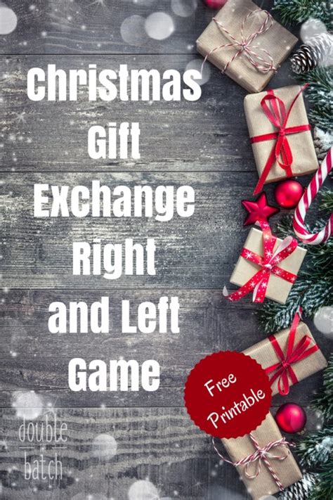 Christmas Right Left Gift Exchange Game Poem Uplifting Mayhem