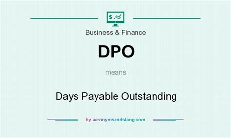dpo days payable outstanding  business finance