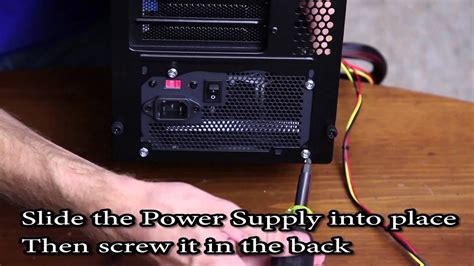 How To Install Power Supply Psu Into Custom Case Youtube