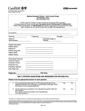 Fillable Online Prior Authorization Form Medical Necessity Critera