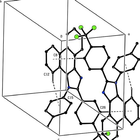 A Packing Diagram For I Showing The Intramolecular Interaction And