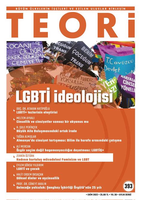 Teori Dergisi on Twitter EKİM SAYIMIZ ÇIKTI LGBTİ İDEOLOJİSİ Doç