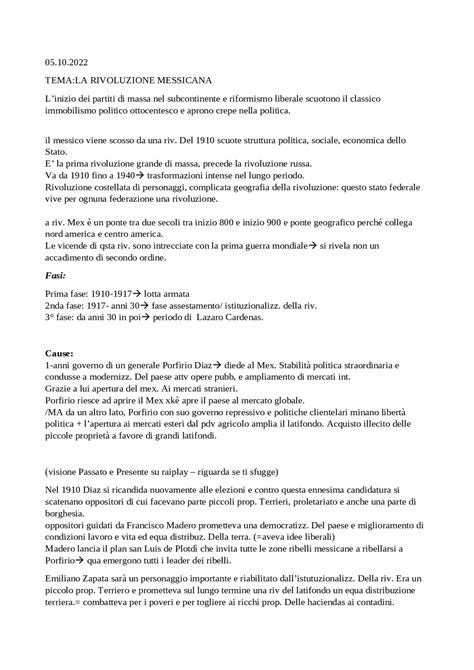 Storia dei paesi dell'america latina - lezione 4 | Appunti di