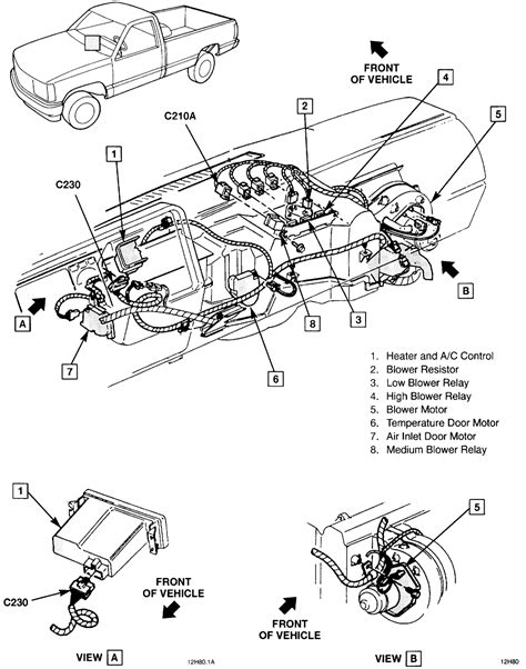 95 Chevy K1500 4.3 Oil Pressure Sensor Wiring Diagram K1500