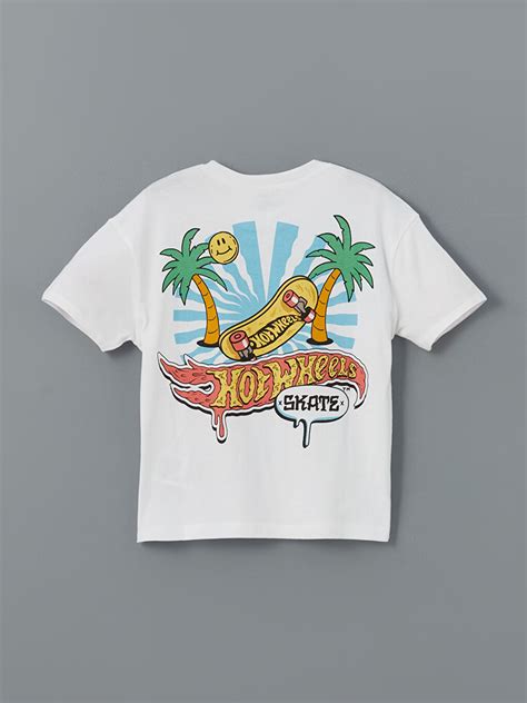 LCW Kids Beyaz Hot Wheels Baskılı Erkek Çocuk Tişört ve Şort 2 li S5G043Z1 Q6K LCW